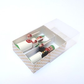 Leuchterpaar, Miniatur im Maßstab 1zu12, im Geschenkkarton
